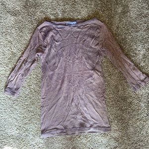 Metallic brown boat neck Michael Stars top
